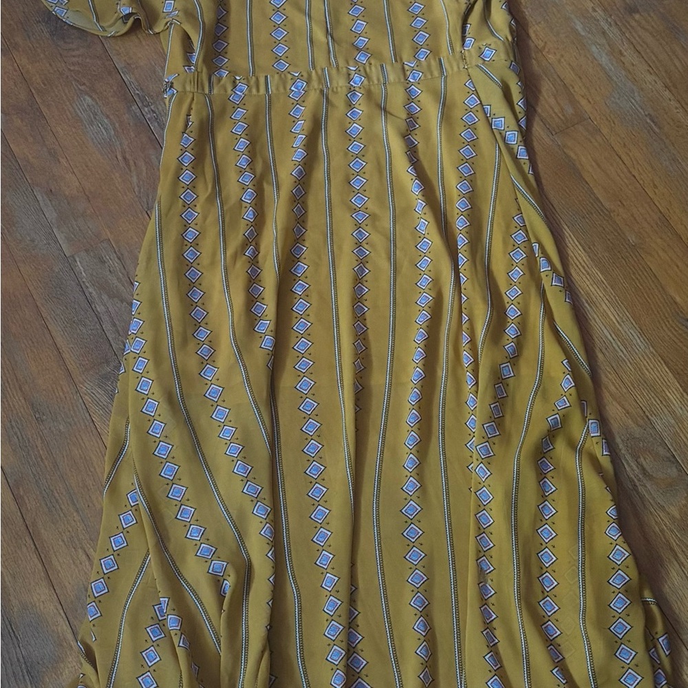 SHEIN Yellow One Shoulder Sundress Casual